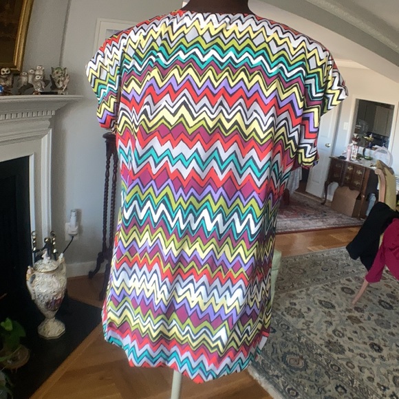 One of a kind. T-Bags 3 in 1 chevron minidress/tunic/top - Picture 6 of 9